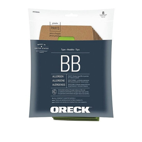 ORECK AK1BB8A VACUUM BAG 2 H 9 L PK8