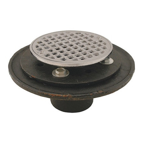 JONES STEPHENS D60205 SHOWER DRAIN 2 NH WITH CP STRAINER