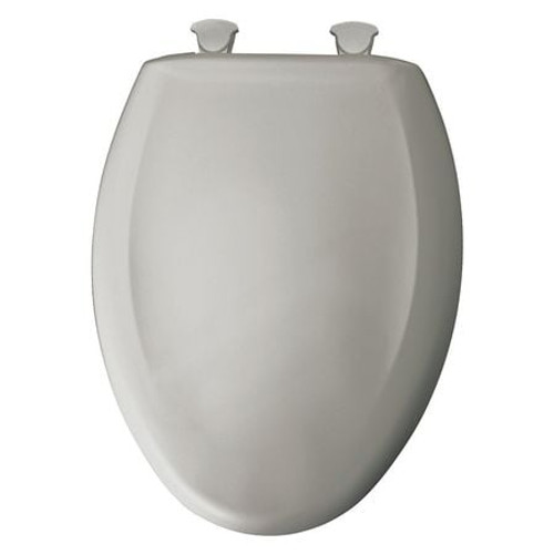 BEMIS MFG 1200SLOWT 162 ELONG CLOSED FRONT TOILET SEAT SILVER
