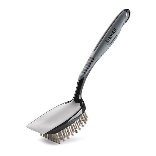 LIBMAN 595 SMALL GRILL BRUSH,STL FIBERS,SCRAPER,PK6 LIBMAN 595 SMALL GRILL BRUSH,STL FIBERS,SCRAPER,PK6