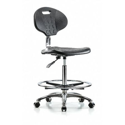 BLUE RIDGE ERGONOMICS BR-CLR-TPHBCH-CR-A0-CF-CC-BLK ESD TASK CHAIR UPHOLSTERED VINYL BLACK