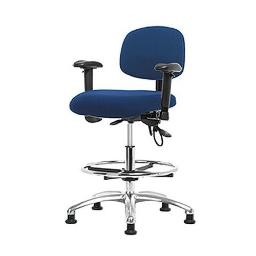 BLUE RIDGE ERGONOMICS BR-ESD-FHBCH-CR-T0-A1-CF-EG-ESDBLU ERGONOMIC CHAIR FABRIC BLUE