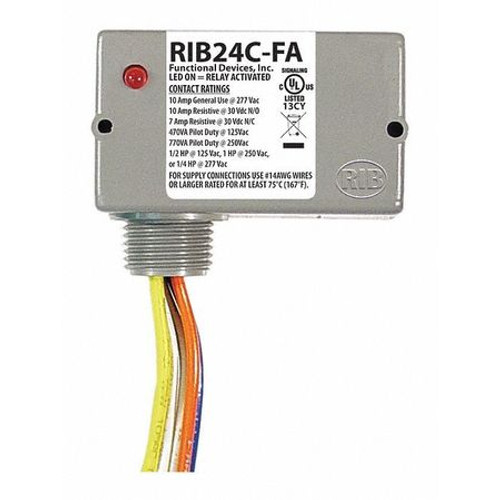 RIB RIB24C-FA ENCLSD RELAY 10A SPDT 24VAC/DC POLARIZED
