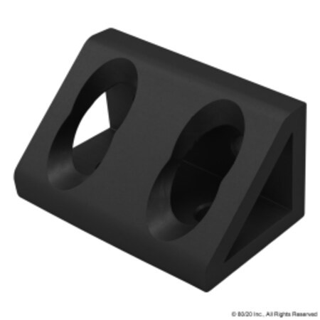80/20 INC 40-4334-BLACK BLK 40S 4 HOLE INSIDE GUSSET CRNR BRKT