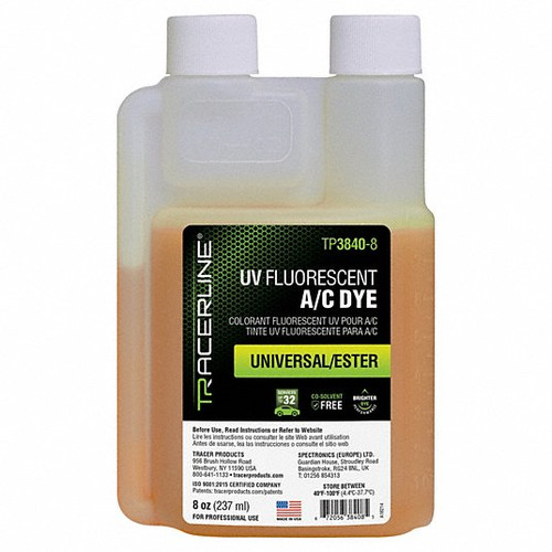 TRACERLINE TP3840-8 UNIVERSAL A/C DYE 8 OZ. TRACERLINE TP3840-8 UNIVERSAL A/C DYE 8 OZ.