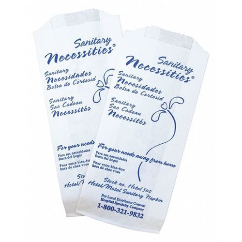 SANITARY NECESSITIES HOTEL-500 SANITARY NAPKIN BAG PK500 SANITARY NECESSITIES HOTEL-500 SANITARY NAPKIN BAG PK500
