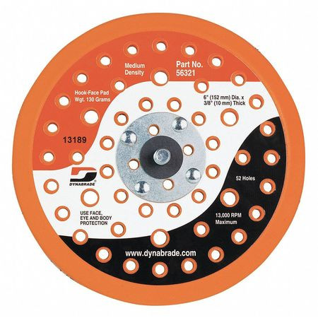 DYNABRADE 56321 VACUUM DISC PAD 52 HOLES 6 