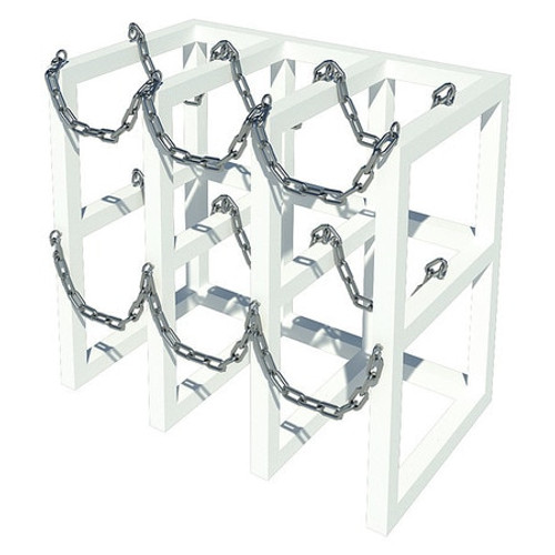 INSTOCK GRCRFM3X1 GAS CYLINDER RACK 45 W 16 D 30 H
