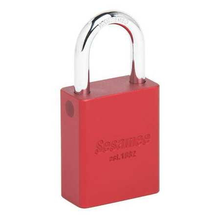 SESAMEE 90212 ALUM SAFETY LOCKOUT PADLOCK KD RED