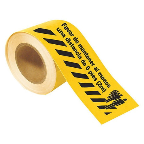 BRADY SPC ABSORBENTS 170331 FLOOR TAPE,BLACK/YELLOW,4 INX100 FT,ROLL BRADY SPC ABSORBENTS 170331 FLOOR TAPE,BLACK/YELLOW,4 INX100 FT,ROLL