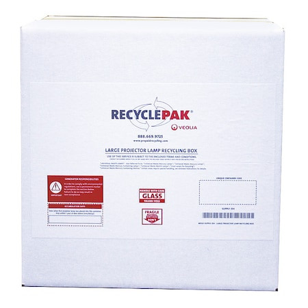 RECYCLEPAK Supply-354 LARGE PROJECTOR LAMP RECYCLING BOX,18" L