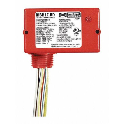 RIB RIBH1C-RD ENCLOSED RELAY 10A SPDT 12VAC/DC POLARZD