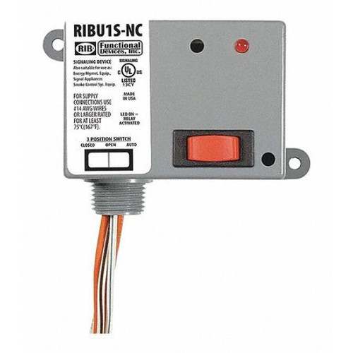 RIB RIBU1S-NC ENCLOSED RELAY,10A,SPST-N/C,10-30VAC/DC