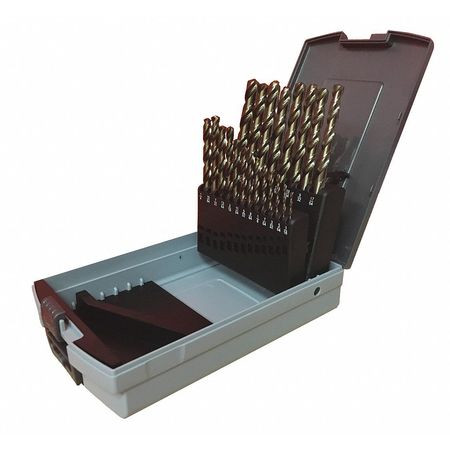 RUKO 228850RO HSS-CO5 DRILL BIT KIT BLACK/GOLD 21PCS.