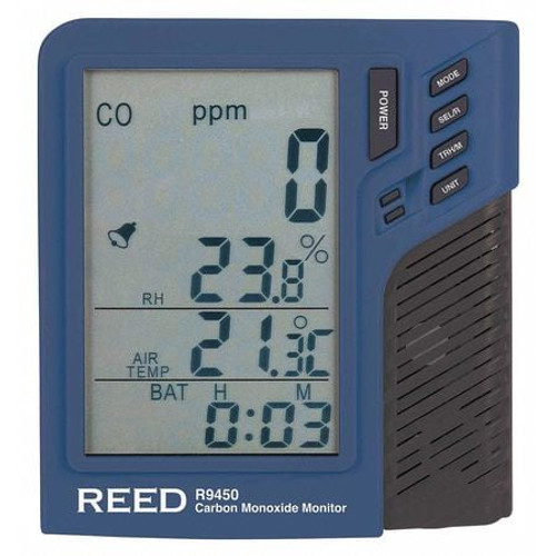 REED INSTRUMENTS R9450 NATURAL GAS, CARBON MONOXIDE & REFRIGERA