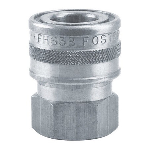 FOSTER FHS2B SOCKET STRGHT THRU SNAP-TITE BRASS 1/4 