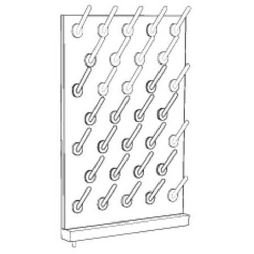 INSTOCK GRPB-PR3030 PEGBOARD WALL MOUNTING 46 NUMBER OF PEGS
