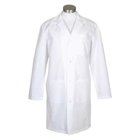 FAME FABRICS 82533 LAB COAT,MALE,WHITE,L2,MD