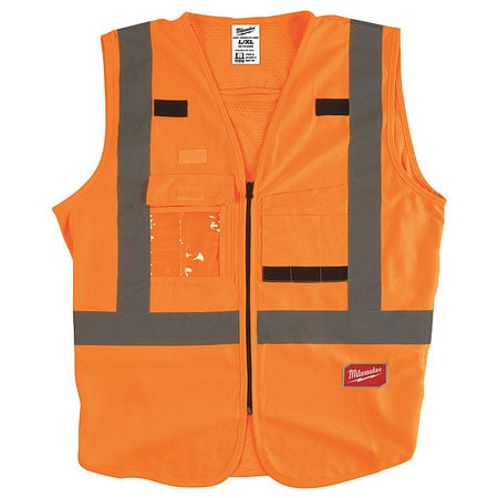 MILWAUKEE ELECTRIC TOOLS 48-73-5032 CLASS 2 HIGH VISIBILITY SAFETY VESTS