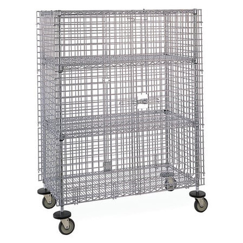 INSTOCK GRMJSEC55 MOBILE SECURITY CART BLUE 68 H 24 W