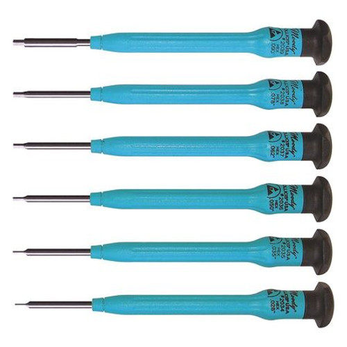 MOODY TOOL 58-0349 FIXED ESD HEX DRIVER SET 6 PC