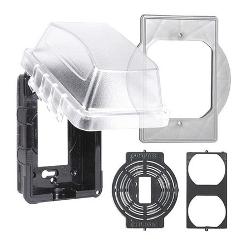 TAYMAC MM410CA WHILE-IN-USE CVR W/RND BOX 1-GANG 2-3/4 