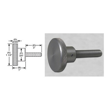 S W MANUFACTURING WSS-023 KNRL KNOB STUD 3/8-16 1.5 DIA. 3 STD