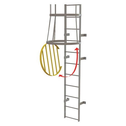 TRI-ARC OPFS04-Y LADDER FIXED STEEL CAGE DOOR