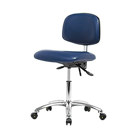 BLUE RIDGE ERGONOMICS BR-NECR-DHCH-CR-T0-A0-EC-ESDBLU ERGONOMIC CHAIR UPHOLSTERED VINYL BLUE