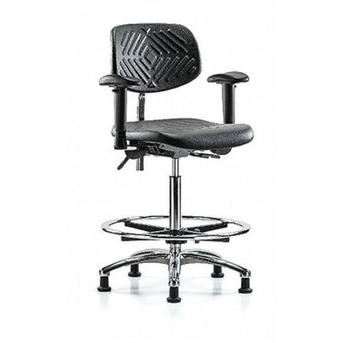 BLUE RIDGE ERGONOMICS BR-NCR-PHBCH-CR-T0-A1-CF-RG-BLK ERGONOMIC CHAIR POLYURETHANE BLACK