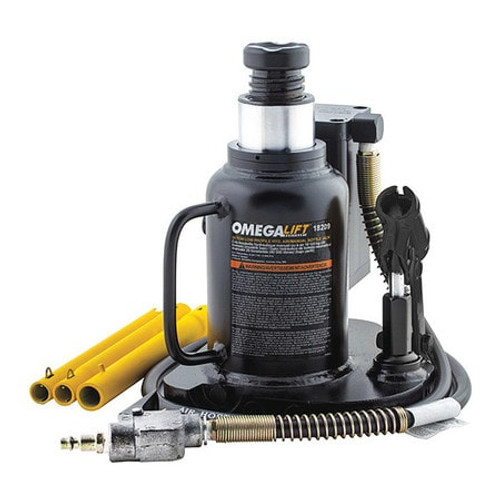 OMEGALIFT 18209 BOTTLE JACK,AIR ACT,LOW PROFILE,20 TONS