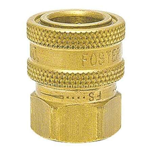 FOSTER 12FS STRAIGHT-THRU BRASS SOCKET,1/8" FPT