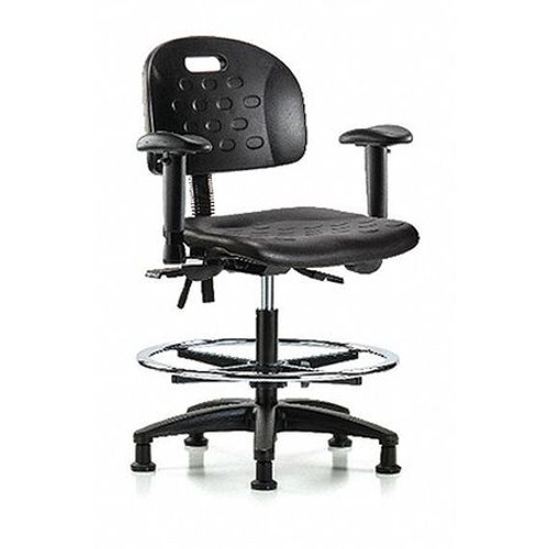 BLUE RIDGE ERGONOMICS BR-HPMBCH-RG-T0-A1-CF-RG-BLK ESD TASK CHAIR FABRIC BLACK