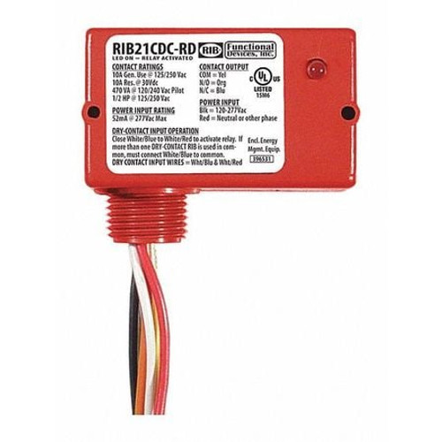 RIB RIB21CDC-RD ENCLOSD RELAY 10A SPDT 12VAC/DC POLARIZD