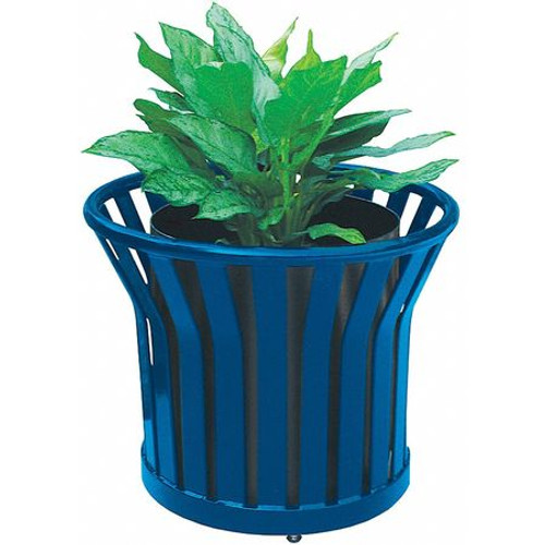 GRAINGER GLOBAL SOURCING PL2424 BLUE PLANTER BLUE 25-1/2 IN H