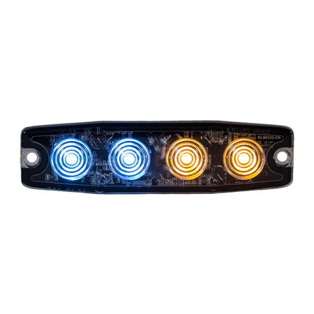 BUYERS PRODUCTS 8892248 STROBE LIGHT ULTRA-THIN AMBER/BLUE 4.4 