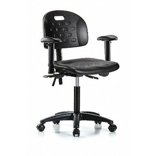 BLUE RIDGE ERGONOMICS BR-HPMBCH-RG-T0-A1-NF-RC-BLK ESD TASK CHAIR FABRIC BLACK