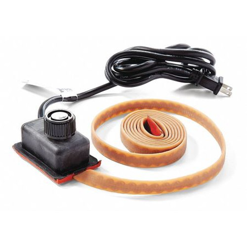BRISKHEAT MSTAT101002 SILICONE RUBBER HEATING TAPE 120V 144W