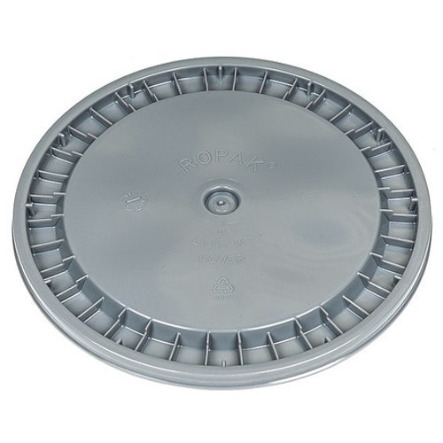 BASCO ROP2100CVR-SN-GRAY PLASTIC PAIL LID GRAY 12-1/4 DIA.