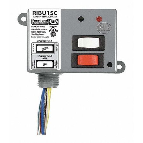 RIB RIBU1SC ENCLSD RELAY,10A,SPDT,12VAC/DC,POLARIZED