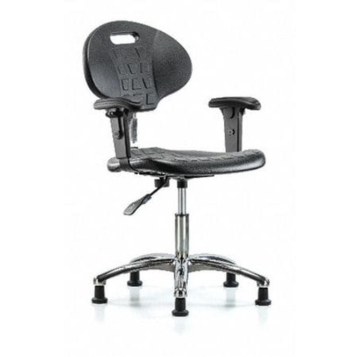 BLUE RIDGE ERGONOMICS BR-CLR-TPDHCH-CR-A1-RG-BLK ESD TASK CHAIR UPHOLSTERED VINYL BLACK