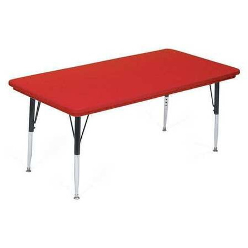 CORRELL AR2448-REC-25 ACTIVITY BLOW-MOLDED TABLE 24X48 RED CORRELL AR2448-REC-25 ACTIVITY BLOW-MOLDED TABLE 24X48 RED