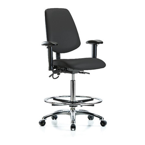 BLUE RIDGE ERGONOMICS BR-ESD-VHBCH-MB-CR-T1-A1-CF-EC-ESDBLK CLEANROOM TASK CHAIR UPHOLSTERED VINYL BLUE RIDGE ERGONOMICS BR-ESD-VHBCH-MB-CR-T1-A1-CF-EC-ESDBLK CLEANROOM TASK CHAIR UPHOLSTERED VINYL