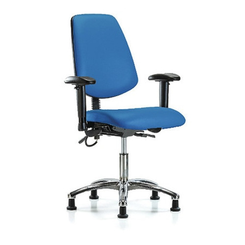 BLUE RIDGE ERGONOMICS BR-ESD-VDHCH-MB-CR-T0-A1-EG-ESDBLU ESD TASK CHAIR FABRIC BLUE