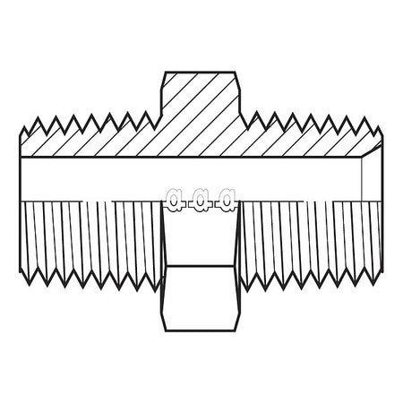 ADAPT-ALL 9008-0202 HOSE ADAPTER 1/8 BSPT 1/8 NPT