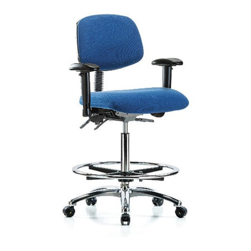 BLUE RIDGE ERGONOMICS BR-ESD-FHBCH-CR-T1-A1-CF-EC-ESDBLU ERGONOMIC CHAIR FABRIC BLUE
