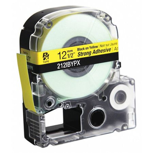 LABELWORKS PX 212IBYPX LABEL TAPE BLK/YLLW STRNG ADHSIVE 1/2 W LABELWORKS PX 212IBYPX LABEL TAPE BLK/YLLW STRNG ADHSIVE 1/2 W