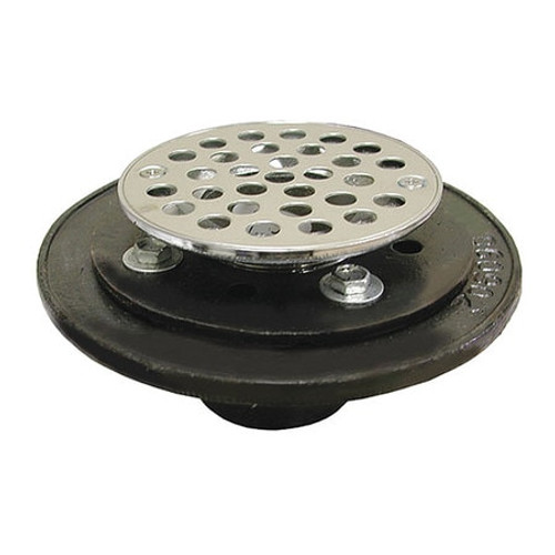 JONES STEPHENS D60103 SHOWER DRAIN W/SS ROUND STRAINER 2 NH