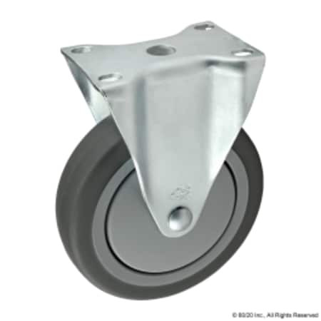 80/20 INC 65-2316 FLANGE MT RIGID CASTER W/O BRAKE 127MM