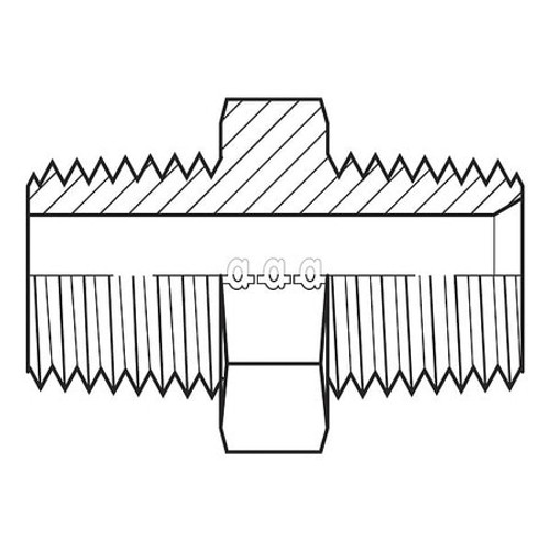 ADAPT-ALL 9008-0808 HOSE ADAPTER 1/2 BSPT 1/2 NPT